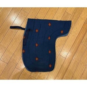 New Blue w/ Red & Gold English Saddle Pad